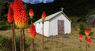 Kirche im Talkessel Mafate auf La Réunion